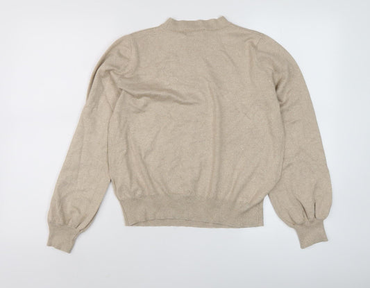 Womens UK Size M Marks and Spencer Beige Jumper