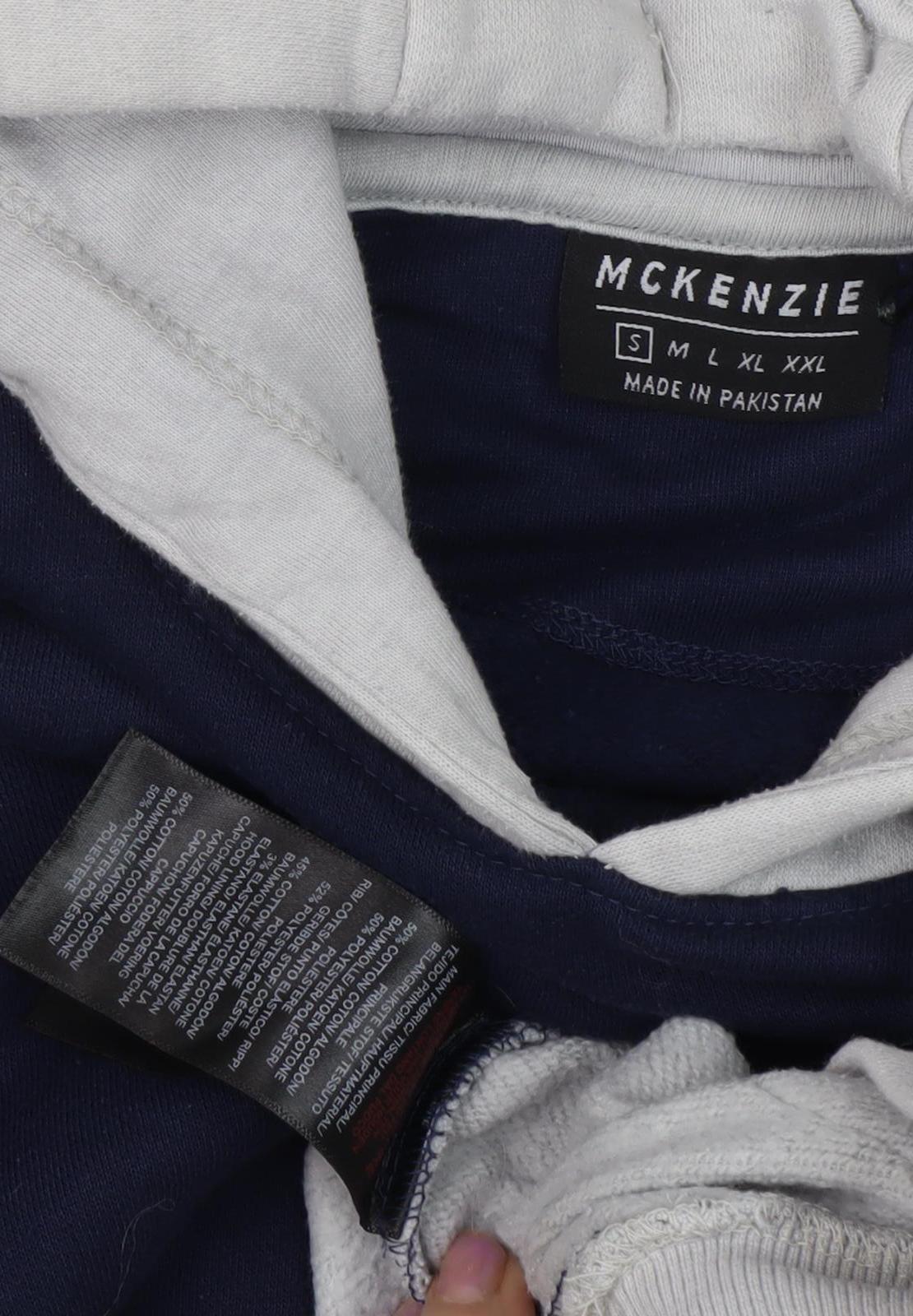 Mens UK Size S McKenzie Blue Pullover Hoodie