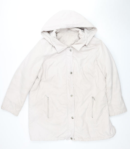 Bonmarché Women's Beige L Rain Coat Jacket