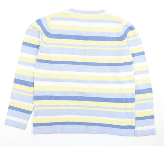 Womens UK Size M Isle Multicoloured Pullover Jumper