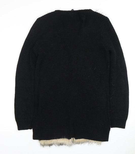 Womens UK Size 10 Divided by H&M Black Cardigan Jumper