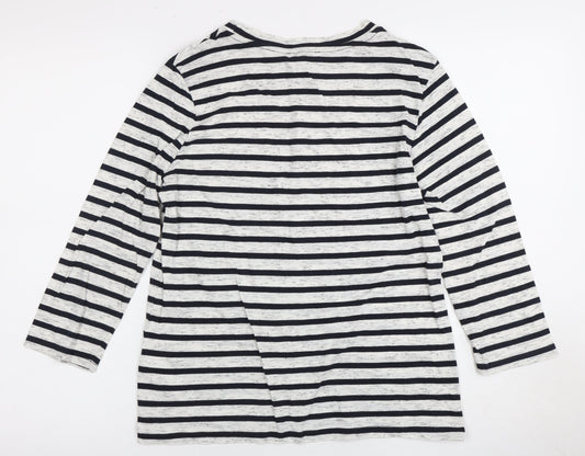 Womens UK Size 6 Warehouse Multicoloured Basic T-Shirt