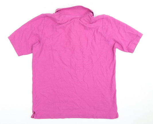ISLE Women's Pink Polo Shirt, M, Classic Style