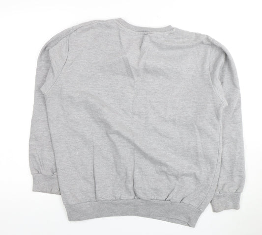 Unisex Adults UK Size 12 Disney Grey Pullover Sweatshirt