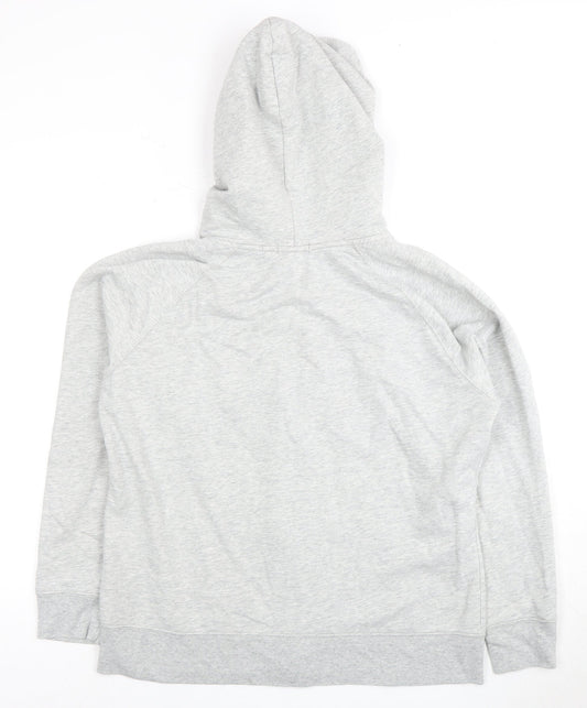 Gap Women's Grey XL Full Zip Hoodie, Logo Accents