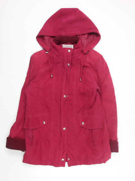 Womens UK Size 10 EWM Red Parka Coat