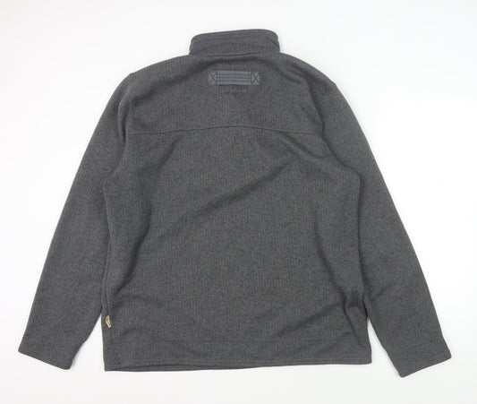 Mens UK Size XL Marks and Spencer Grey Collared Sweatshirt