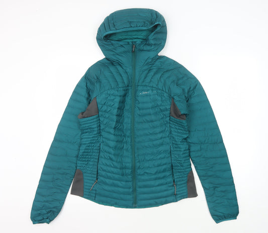 Womens UK Size S Eddie Bauer Green Puffer Jacket