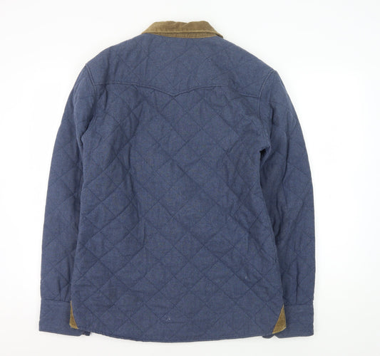 Asylum Heritage Men's Blue Quilted Jacket M