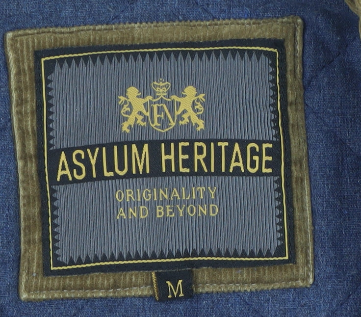 Asylum Heritage Men's Blue Quilted Jacket M