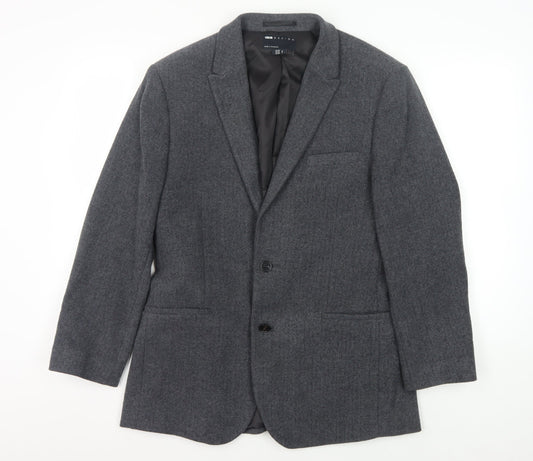 Mens UK Size 38 ASOS Regular Grey Suit Jacket