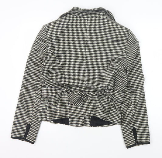 Principles Women's Black Houndstooth Blazer Jacket