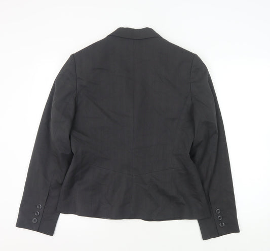 Next Women's Black Pinstripe Blazer Size 14