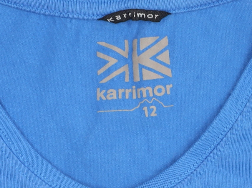 Karrimor Women's Blue V-Neck T-Shirt Size 12