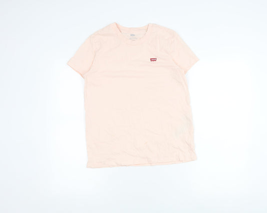 Womens UK Size S Levi's Pink Jersey T-Shirt