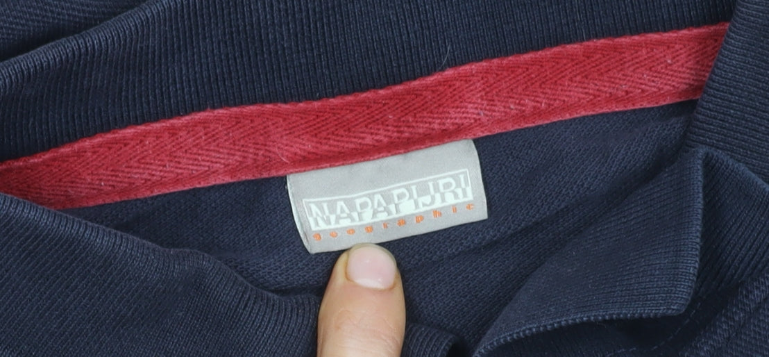 Napapijri Men's XL Black Polo Shirt