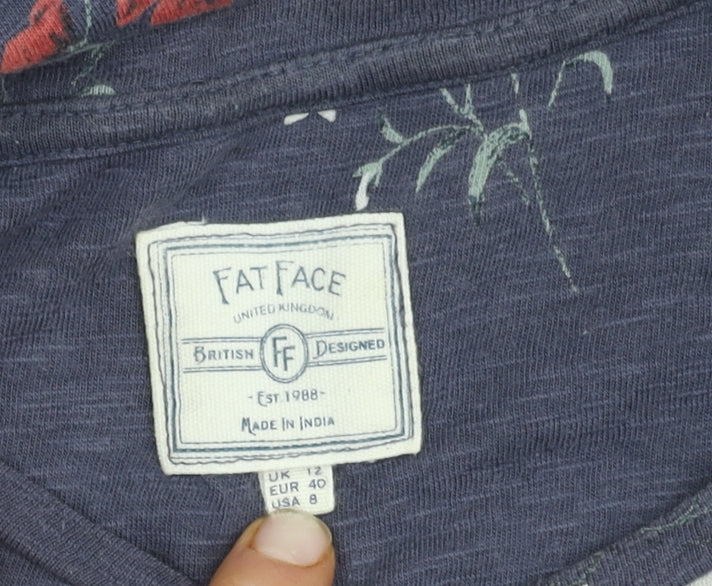 Fat Face Women's Floral Dress, Size 12, Multicoloured, Shift Style