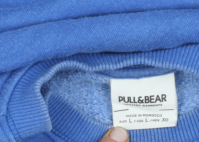 Unisex Adults UK Size L Pull&Bear Blue Sweatshirt