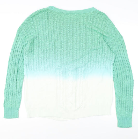 Womens UK Size XL Nina Leonard Green Pullover Jumper