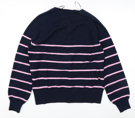 Womens UK Size S Marks and Spencer Multicoloured Henley Jumper