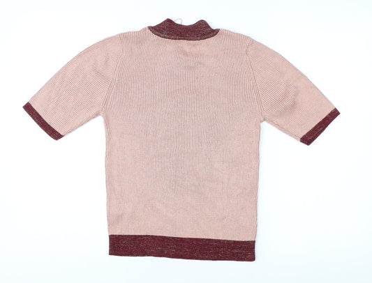 Womens UK Size 12 Marks and Spencer Pink Pullover Jumper