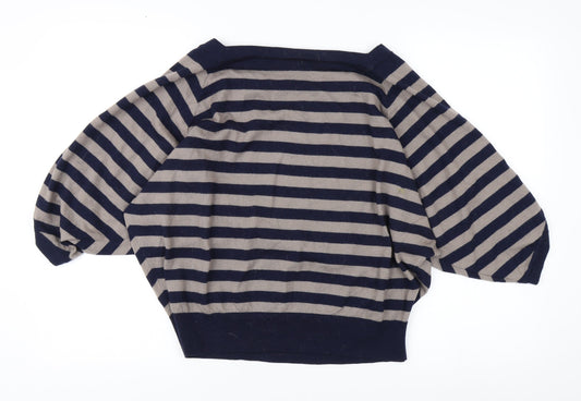 Jaeger Women's Multicoloured Striped Jumper M