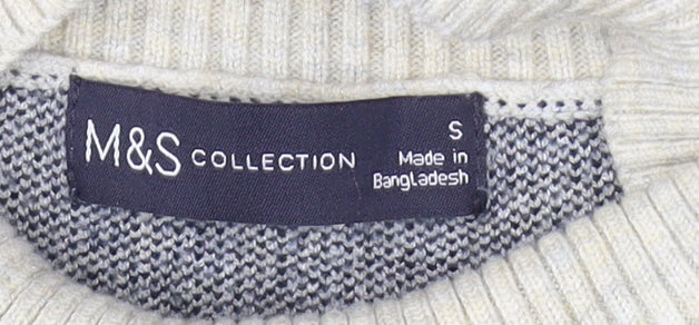 Womens UK Size S Marks and Spencer Blue Pullover Jumper