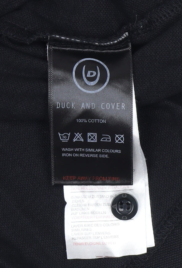 Dock and Cover Men's Black Polo Shirt - Size L