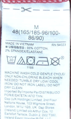 GAP Men's Red Polo Shirt Medium Stretch Cotton Solid