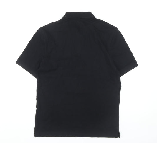 Marks and Spencer Men's Black Polo Shirt S