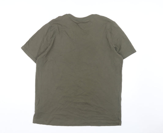 Puma Men's Green T-Shirt, L - Comfortable & Stylish