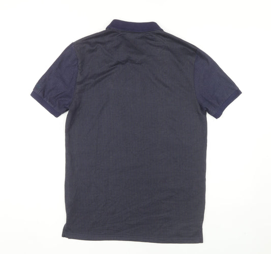 Lambretta Men's Blue Polo Shirt - Small, Collared