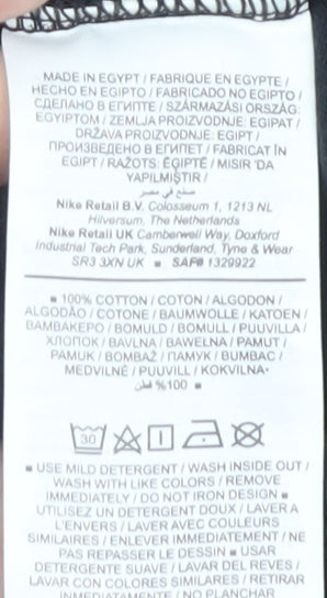 Nike Men's Black Logo Graphic T-Shirt Size L