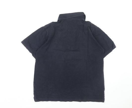 Cotton Traders Men's Black Polo Shirt S Solid