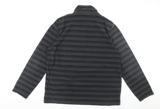 Mens UK Size 2XL Hi Gear Black 1/2 Zip Sweatshirt