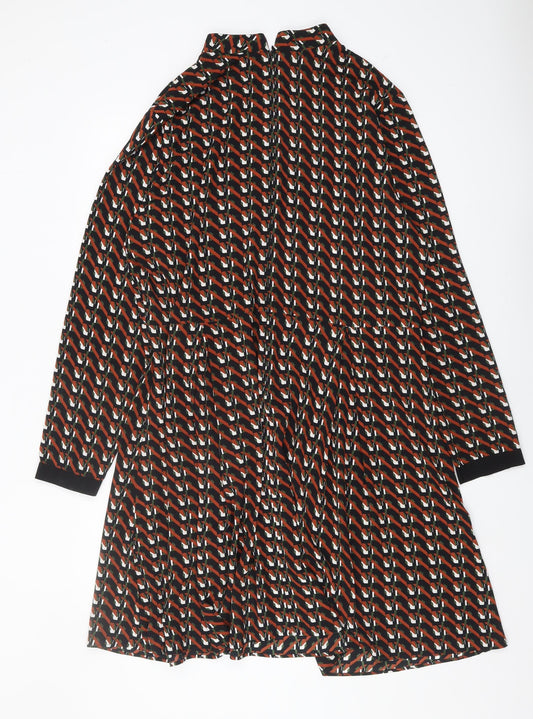 Next Women's Multicoloured Long Sleeve Dress Size 20