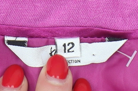Nass Collection Women's Pink Linen Blazer Size 12