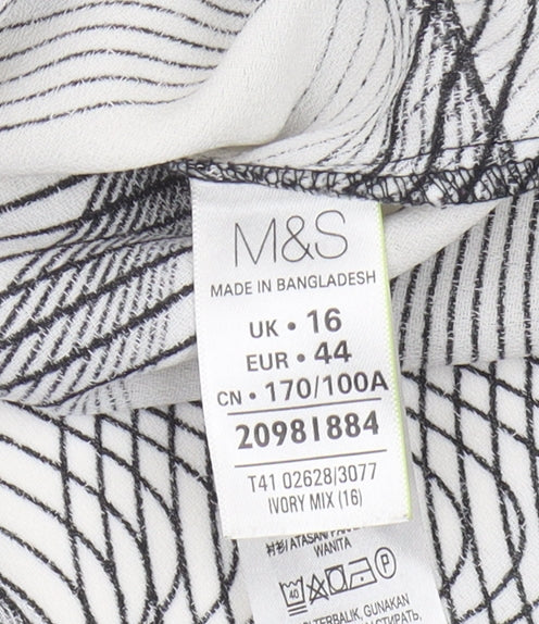 Womens UK Size 16 Marks and Spencer Multicoloured Blouse
