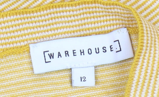 Womens UK Size 12 Warehouse Yellow Jumper