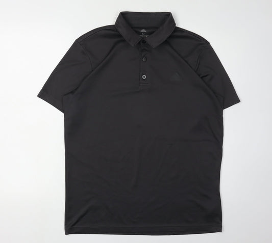 Mens UK Size M adidas Black Gym & Training Polo