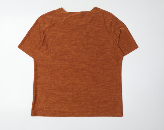 Womens UK Size 16 Gerry Weber Brown Basic T-Shirt