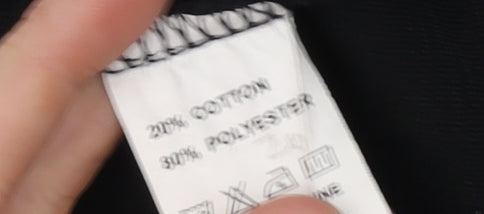 Tom Hagan Men's Black Polo, Medium, Short Sleeve