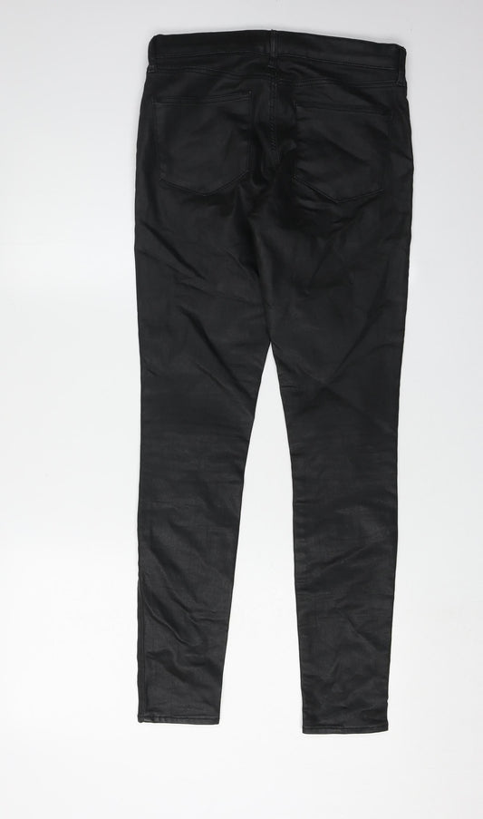 Womens UK Size 10 Topshop Regular Fit Jegging Black Trousers