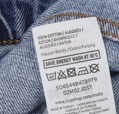 Topshop Women's Straight Blue Jeans Size 8