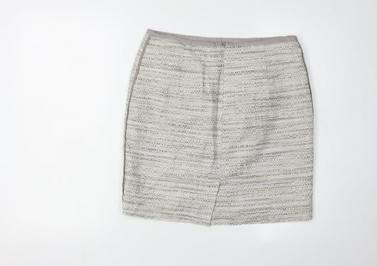 Next Women's Grey Pencil Skirt Size 12 Business