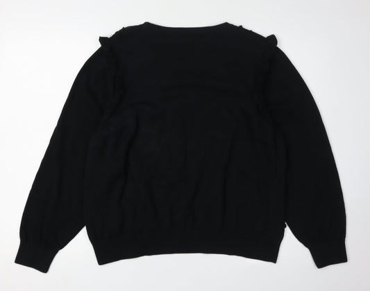 Womens UK Size 20 Marks and Spencer Black Jumper