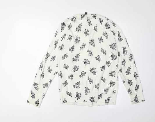 Lands' End Women's S Multicoloured Floral Cardigan