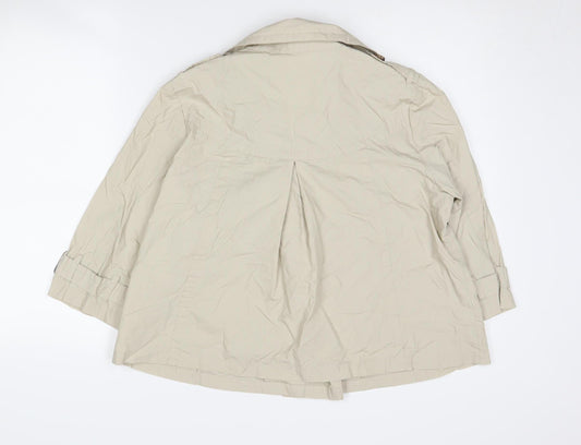 Marks & Spencer Women's Beige Pea Coat Size 12