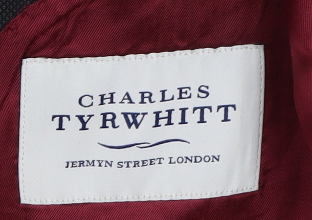 Mens UK Size 38 Charles Tyrwhitt Regular Black Suit Jacket