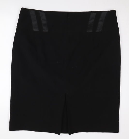 Long Tall Sally Women's Black Knee Length Pencil Skirt